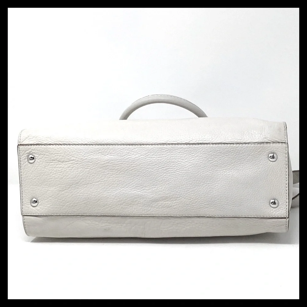 MICHAEL KORS Hamilton Large EW Tote Soft Pebbled Leather Color: Vanilla - Picture 9 of 16